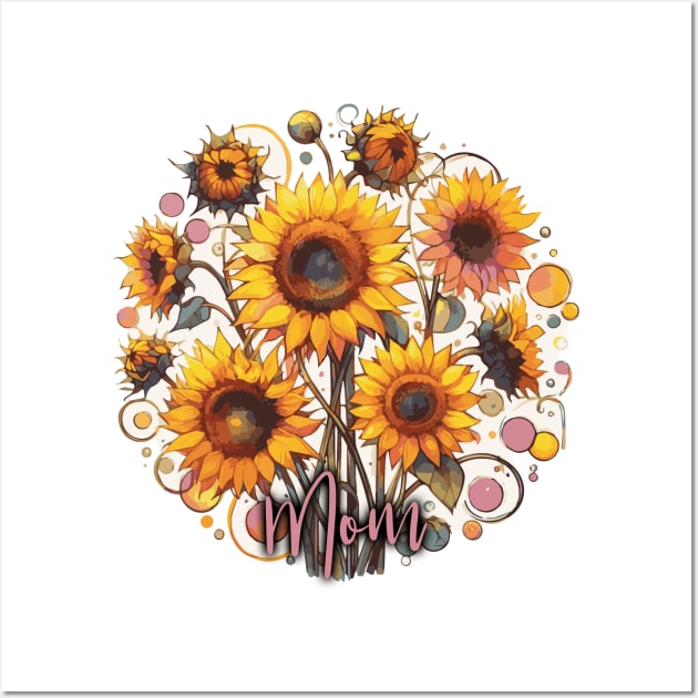 Sunflowers for Mom Wall Art by Heartsake